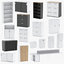 14 storage cabinets 3D model