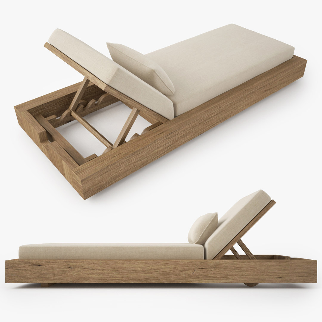 Restoration hardware bardenas chaise model - TurboSquid ...