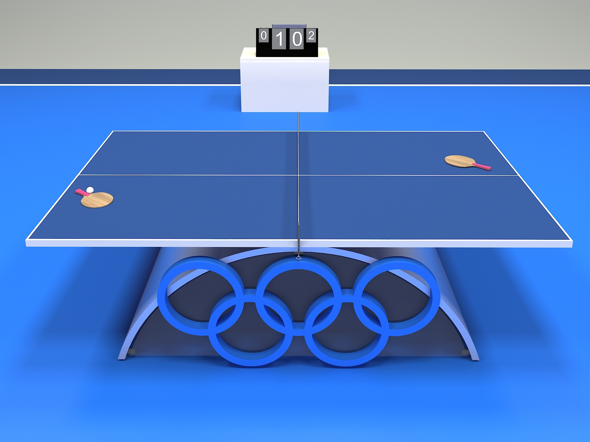 Table tennis 3D model TurboSquid 1521719