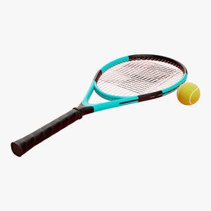 tennis racquet 3D model