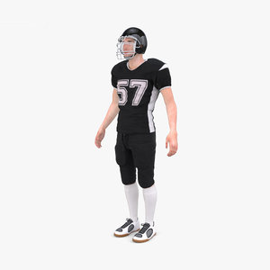 american football player 3D model