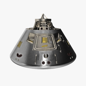 3D model apollo space capsule