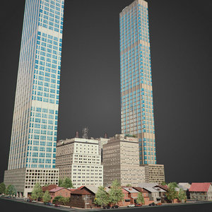 city exterior streets 3D