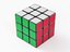 3D model rubik cube animation solved
