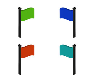 isometric flag