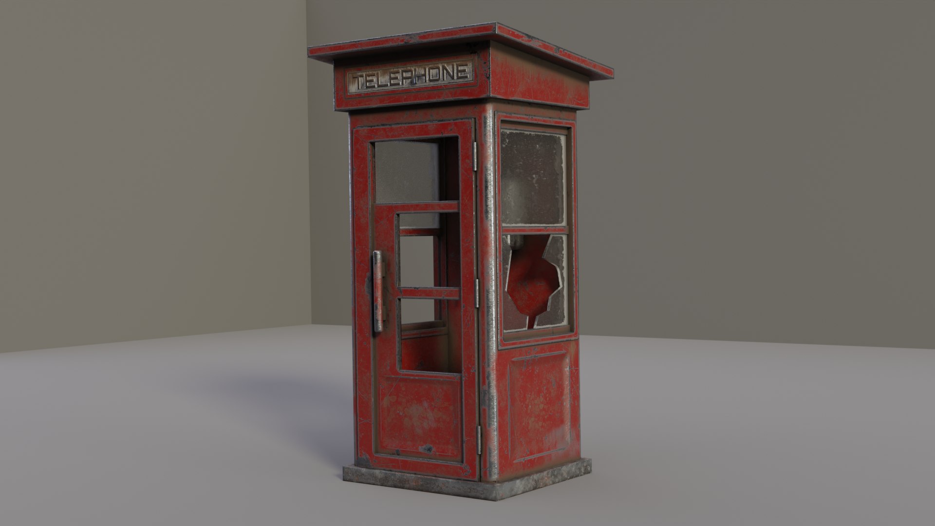 Phone booth 3D model TurboSquid 1522014