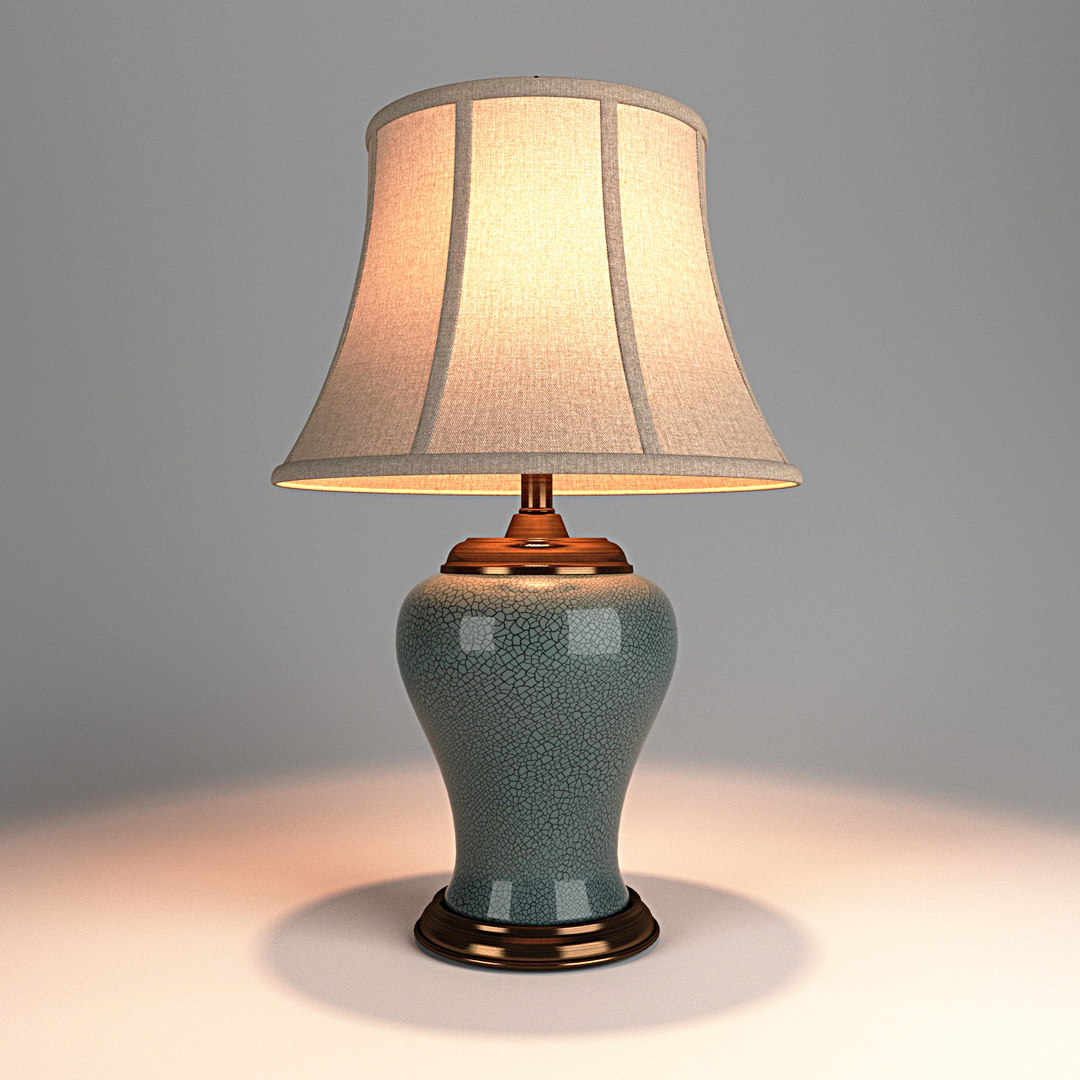 Free 3D table lamp lights vray model TurboSquid 1522080