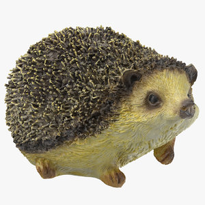 hedgehog statue decoration 01 3D model