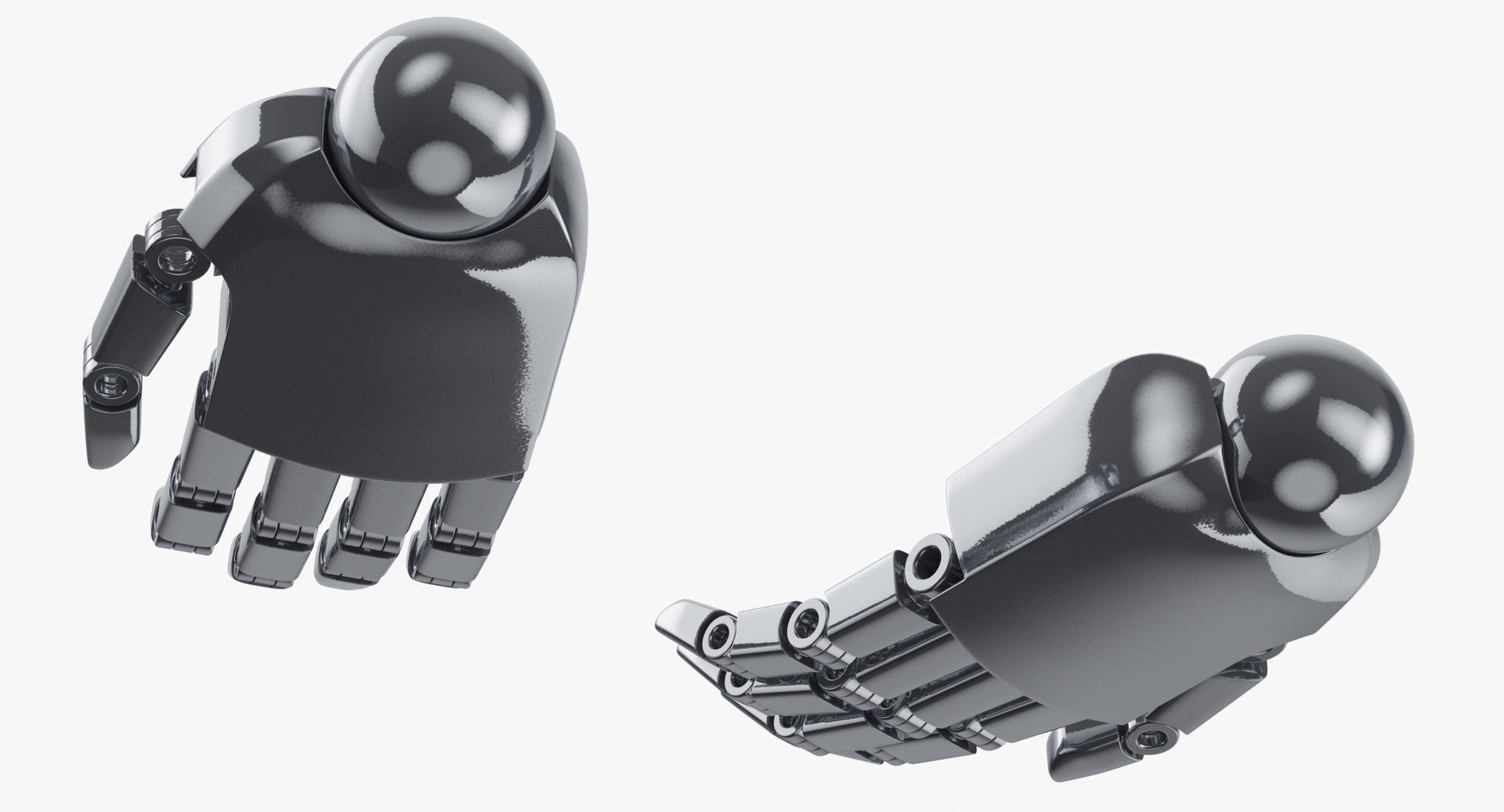 3D модель Руки робота 01-4 позы - TurboSquid 1522197