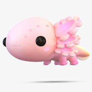 Obj Axolotl Models Turbosquid