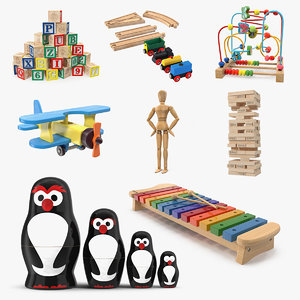 3D wooden toys 2 model