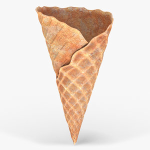 ice cream waffle cone 3D