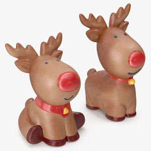 deers decorative figurines 3D model