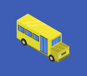 isometric school bus