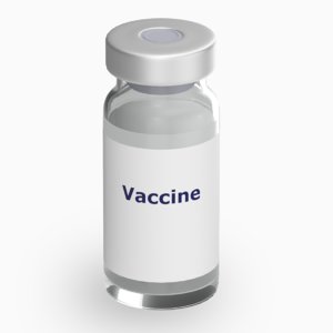 3D vaccine bottle model