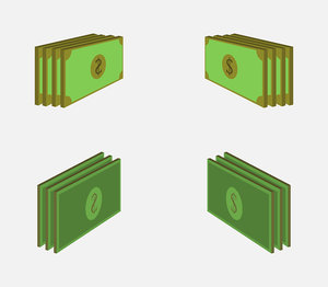 isometric money
