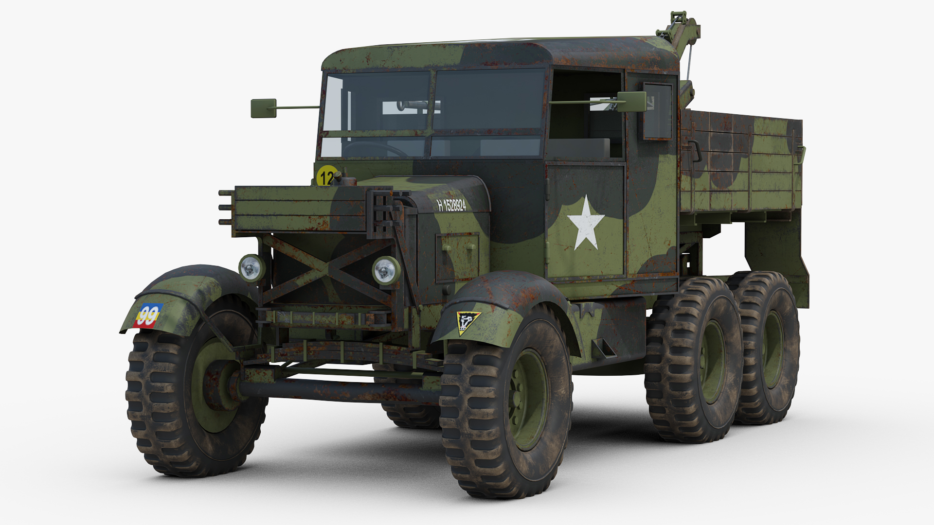 Ww2 scammell pioneer recovery 3D model - TurboSquid 1523160