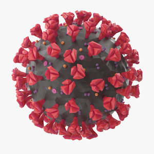 origami novel coronavirus virus 3D model