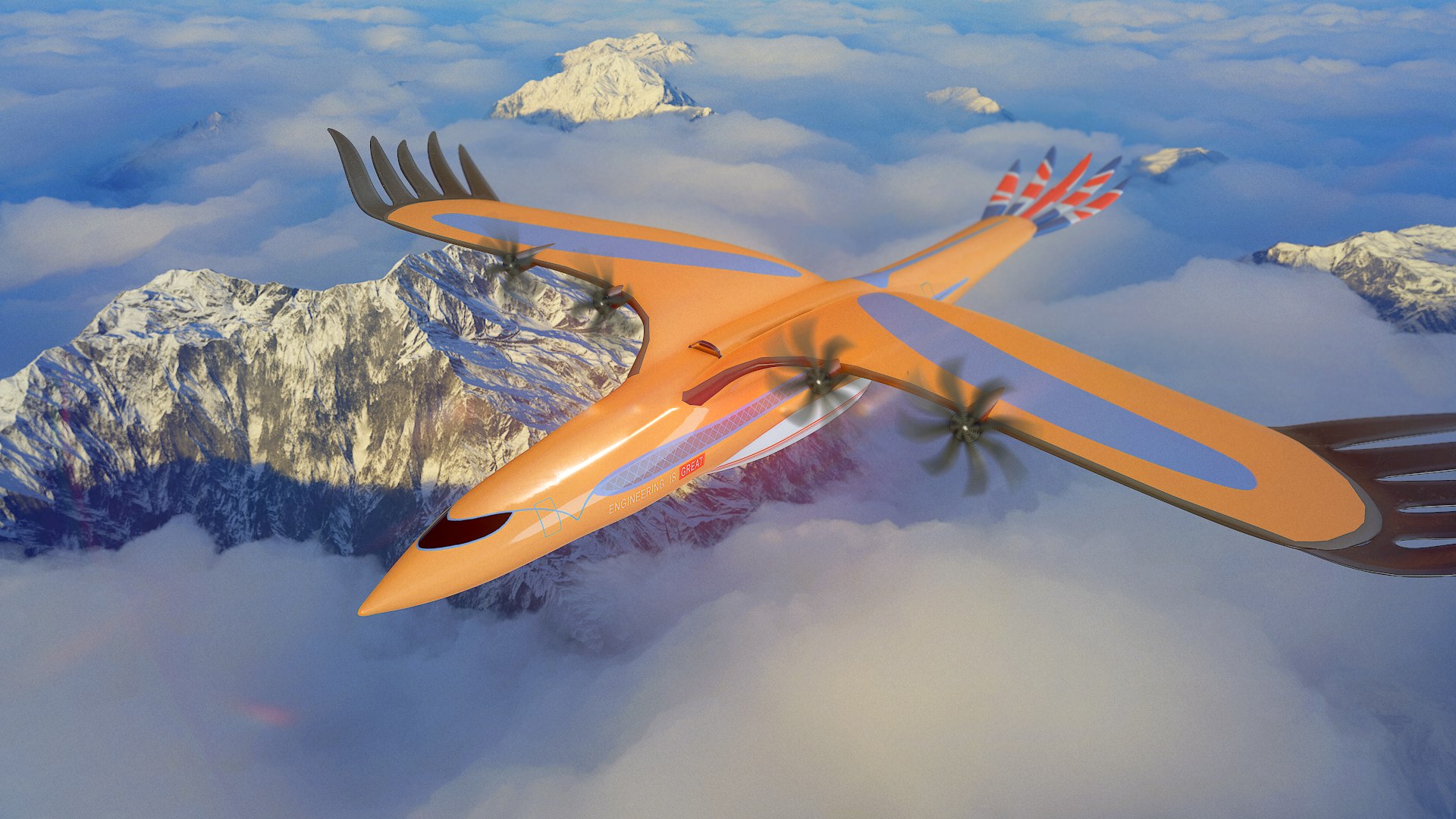 Airbus bird pray concept 3D model - TurboSquid 1523347