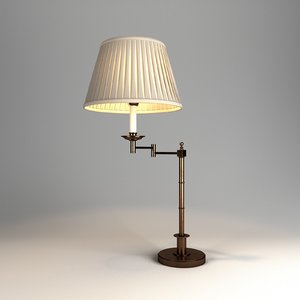table lamp lights v-ray 3D