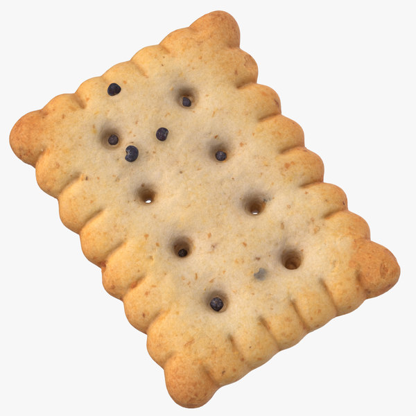 cracker rectangular 01 3d model