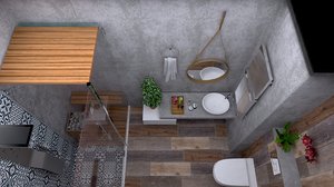 3D bathroom model
