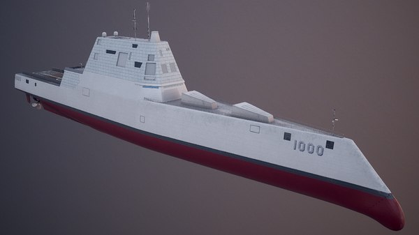 Zumwalt Class Destroyer Uss Ddg 1000 3d Modell Turbosquid 1523608