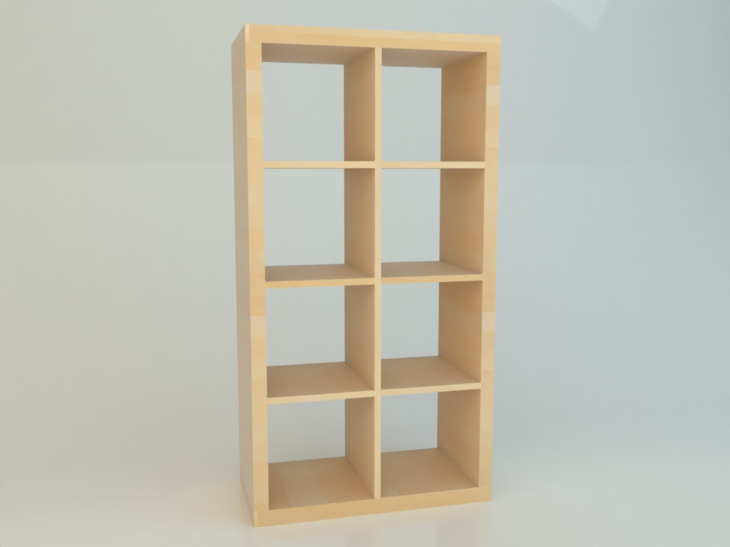 modèle 3D de Dimensions réalistes IKEA KALLAX 2x4 TurboSquid 1523757