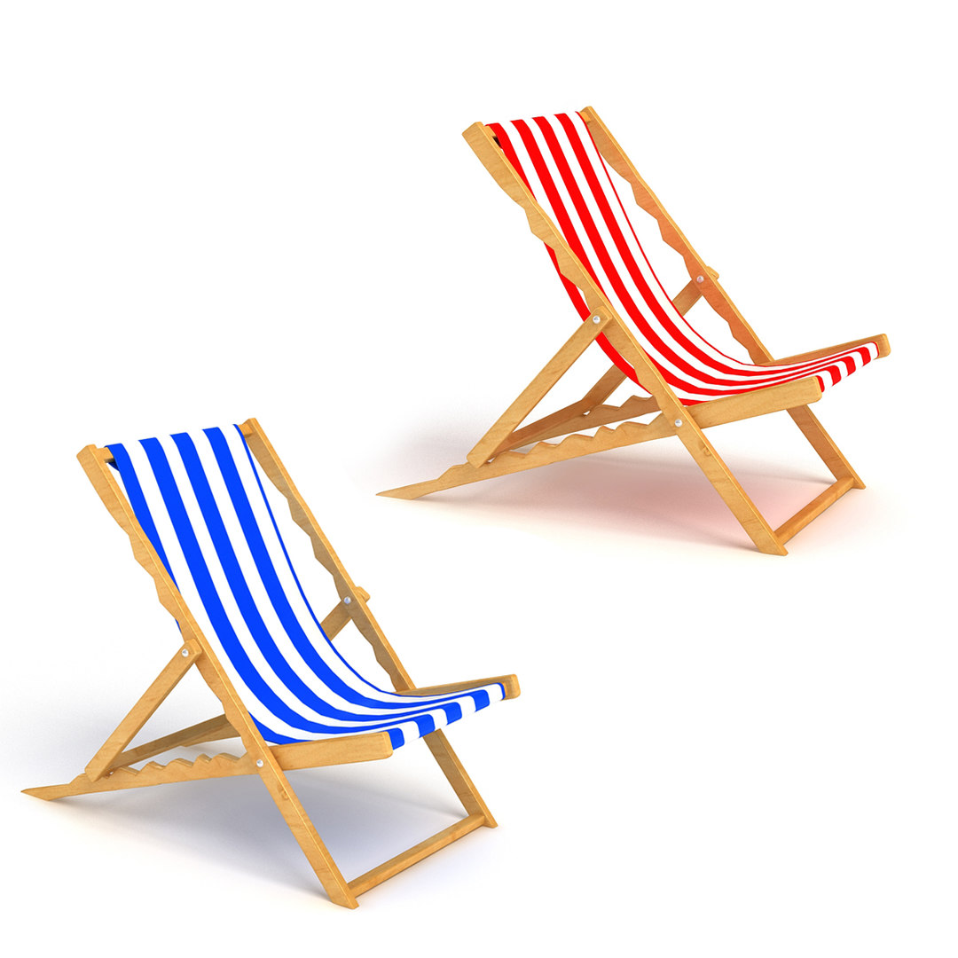 3D beach chair model - TurboSquid 1523791