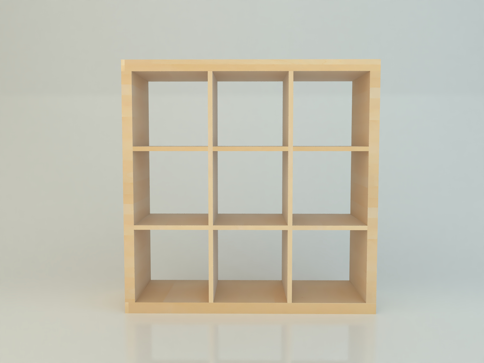 modèle 3D de Dimensions réalistes IKEA KALLAX 3x3 TurboSquid 1523775