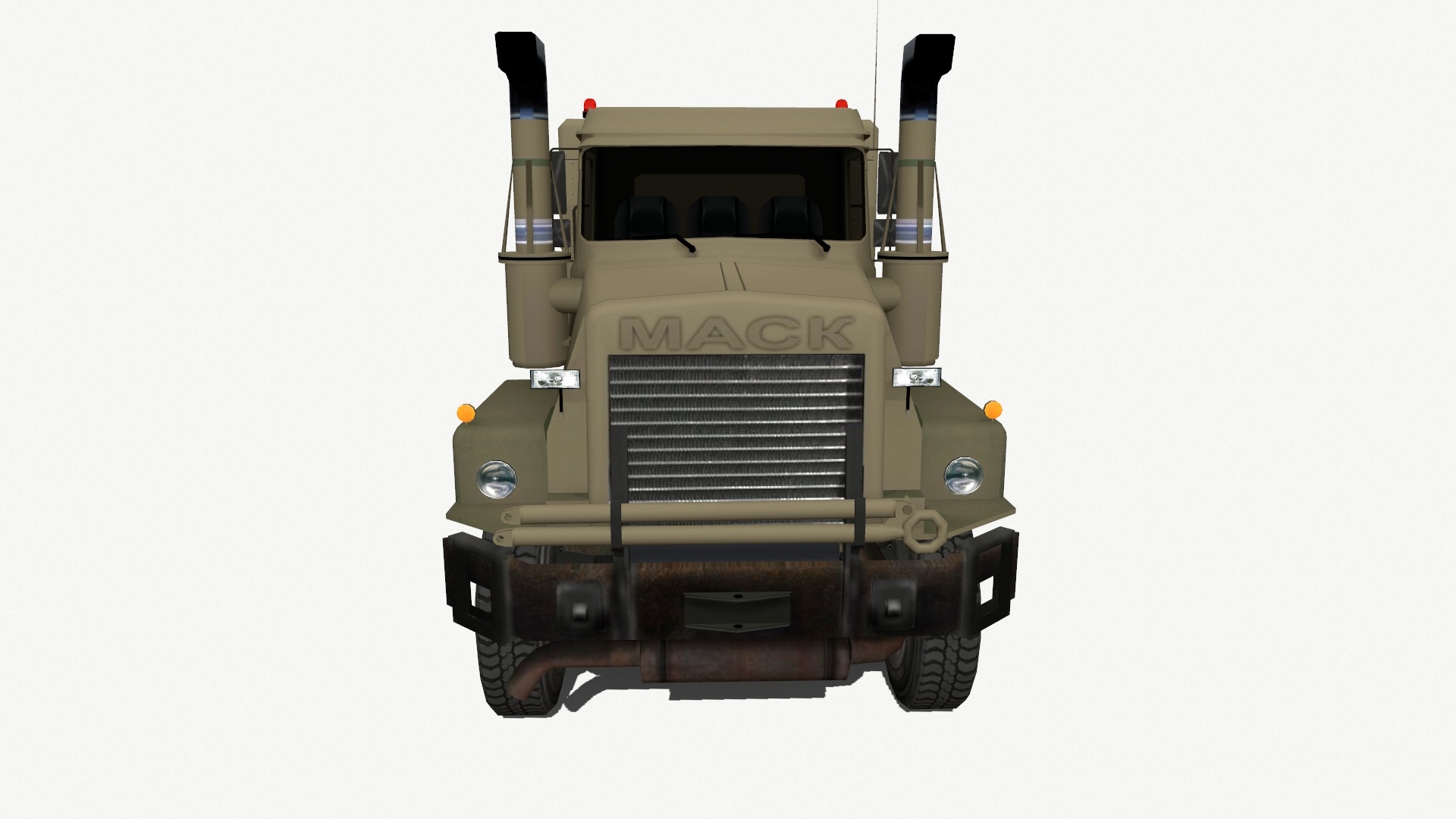 army tow truck low-poly3d模型
