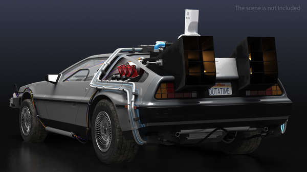 3D delorean dmc-12 time machine - TurboSquid 1524092