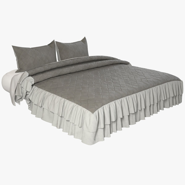 realistic bed 3D
