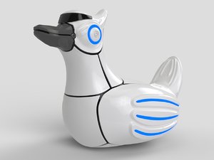 3D robot duck model