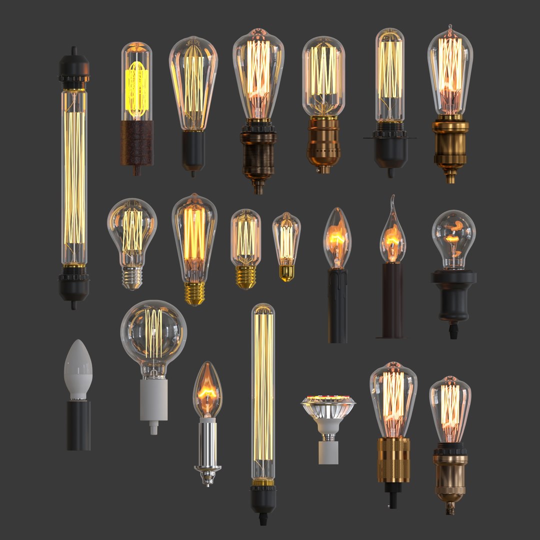 Lamps set 3D model - TurboSquid 1524048