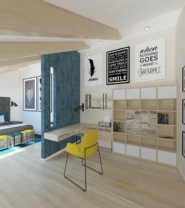 bedroom bed 3D model