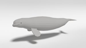3D beluga whale