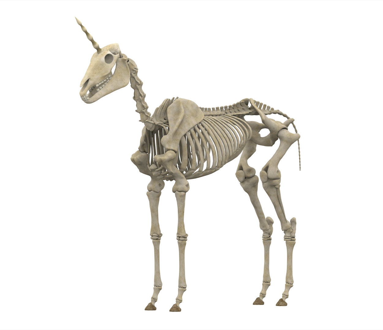 skeleton unicorn plush