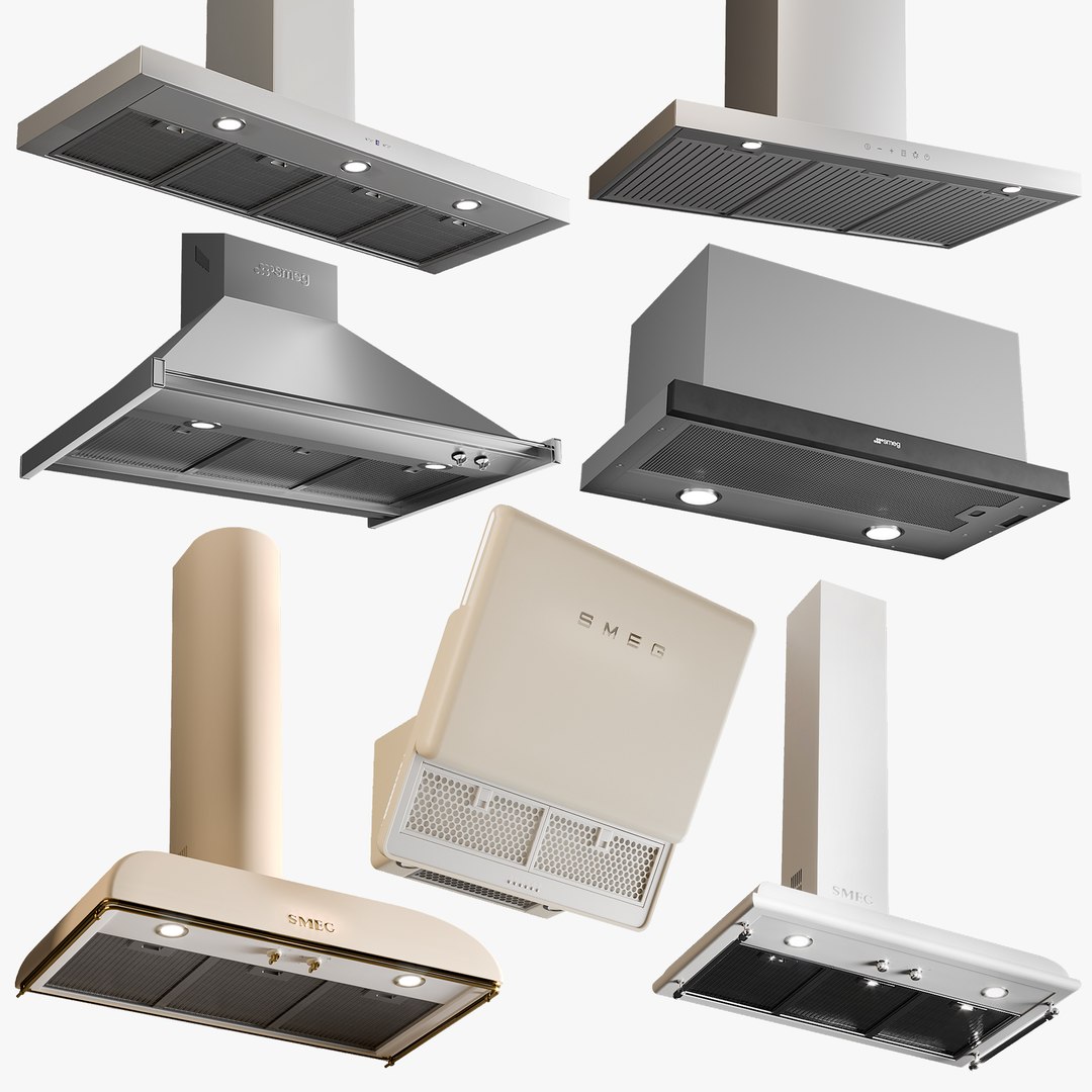 3D realistic range hood collections TurboSquid 1524422