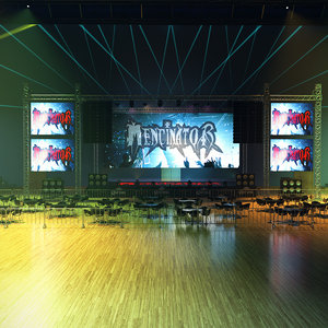 3D concert hall model