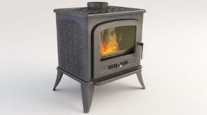 3D fireplace place