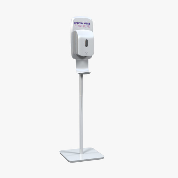 Standing Hand Sanitizer Dispenser Model Turbosquid 1525101