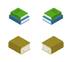 isometric book