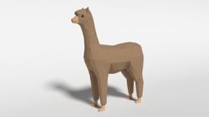 3D alpaca blender ready