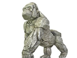 3D stone gorilla hd model