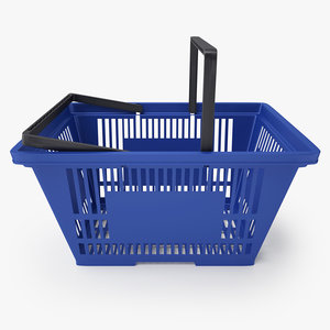 3D plastic shopping basket