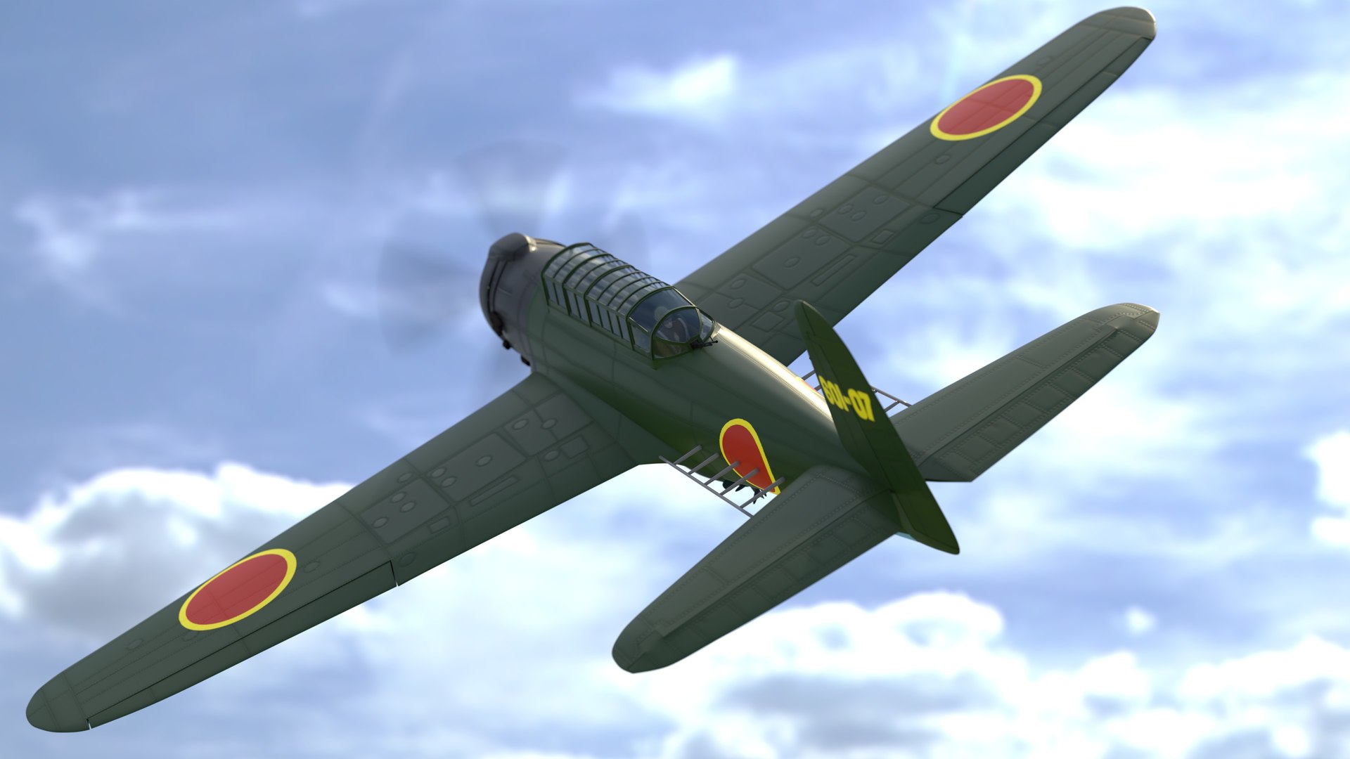 Nakajima b6n tenzan 3D - TurboSquid 1525928