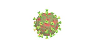 coronavirus virus science 3D model