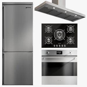 realistic kitchen appliances fridge model