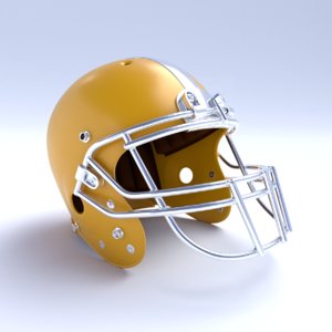 3D model football helmet